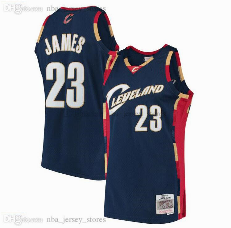 

23 James jersey Mitchell & Ness 2003-04 retro ClevelandCity Cavalierses Basketball Jerseys Men S-XXL, With logo