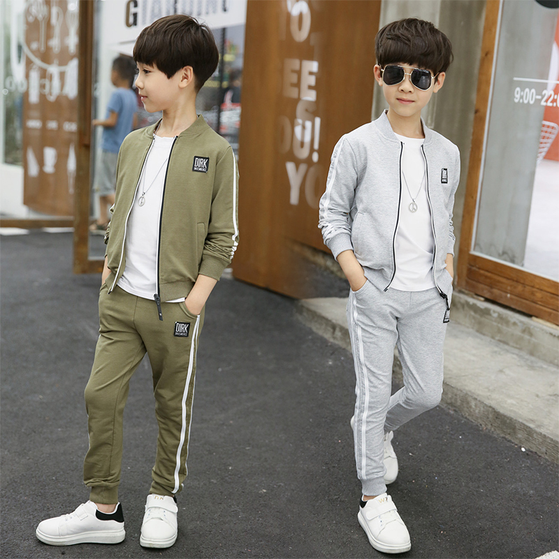 

5 6 Sports Suit 7 Boys Autumn Clothing 8 Primary School Students 9 Coat 10 Clothes 11 Children 12 Years Old, Black