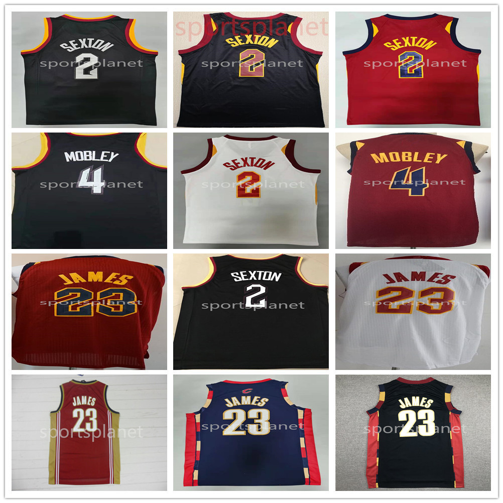 

2022 Men Cleveland's Cavaliers's City Basketball Retro Collin 2 Sexton 4 Evan Mobley Mens's Nba's Jerseys Stitched Vintage 23 LeBron 6 James, White