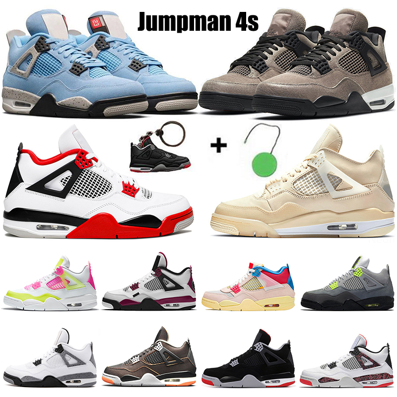 

Wholesale Basketball Shoes Retro Sail 4 Mens Womens With Keychain Sneakers Jumpman 4s Cactus Jack 2021 University Blue Taupe Haze Bred Black Cat Women Trainers, C11 40-47 union analyzes