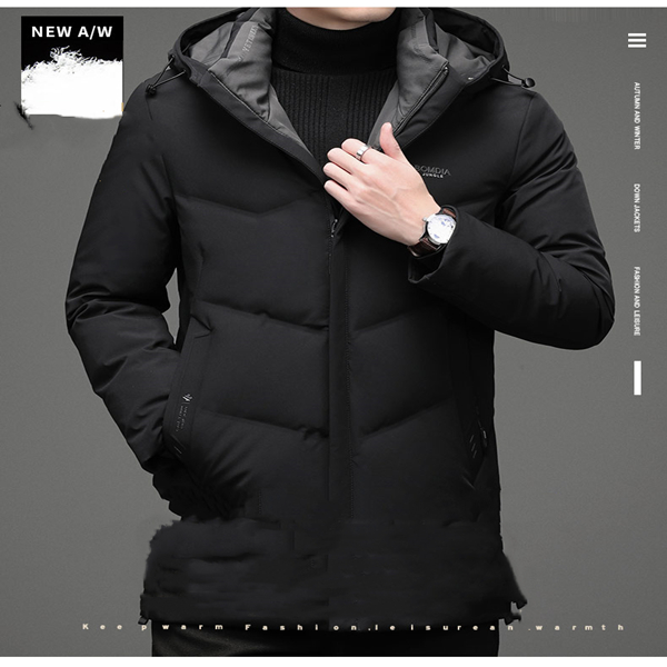 

Mens Down Jackets Veste Homme Outdoor Winter Jassen Outerwear Big Fur Hooded Fourrure Manteau Jacket Coat Hiver Parka Doudoune, Picture color