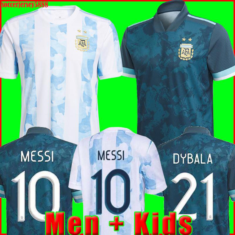 

Argentina soccer Jersey 20 21 Copa home away football shirt 2020 2021 MESSI DYBALA AGUERO LO CELSO MARTINEZ TAGLIAFICO, Black;yellow