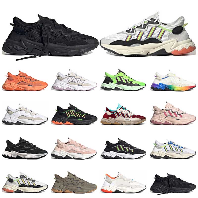 

Men ozweego Shoes Trace Cargo triple black cold white Neon Green Era Pack Pride Bold Orange Icy Pink Mystery Brown Women Sports Sneakers Fashion Trainers, 36-40 sunset tint