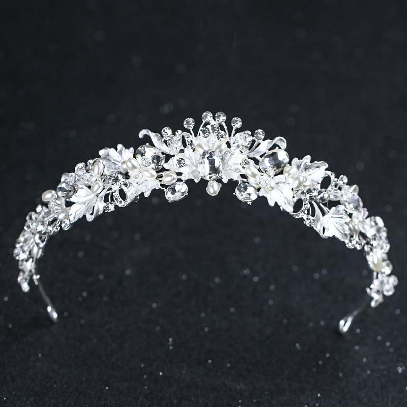 

Hair Clips & Barrettes FORSEVEN Gold/Silver Color Crystal Flower Tiara And Crowns Princess Women Girl Birthday Bride Noiva Wedding Ornaments, Golden;silver