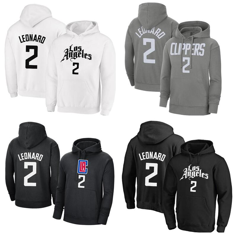 

Men Basketball Hoodie Leonard #2 Locker Room Pullover Outdoor Hoodies