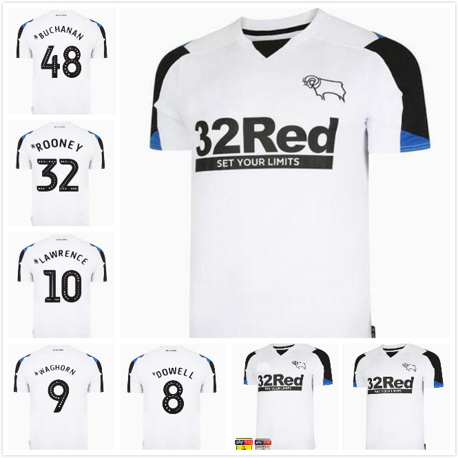 

21 22 Derby County soccer jerseys home away 2021 2022 camisetas de fUtbol MARRIOTT LAWRENCE WAGHORN 32 rooney football shirt
