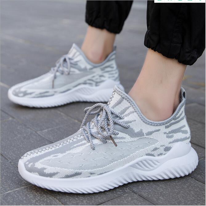 

Flying woven men shoes spring autumn student casual breathable sports single old Beijing cloth male good quality wolesale top service discount for all of you, Grey