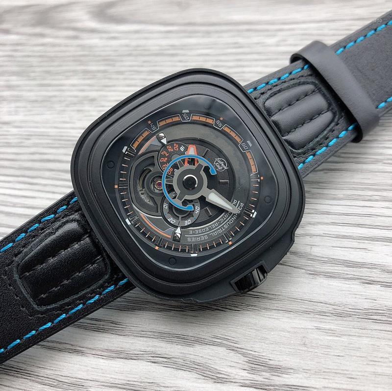 

Wristwatches P3B/02 Men Watches 47*13mm 316L Stainless Steel Automatic Mechanical Movement For Man Special, Slivery;brown