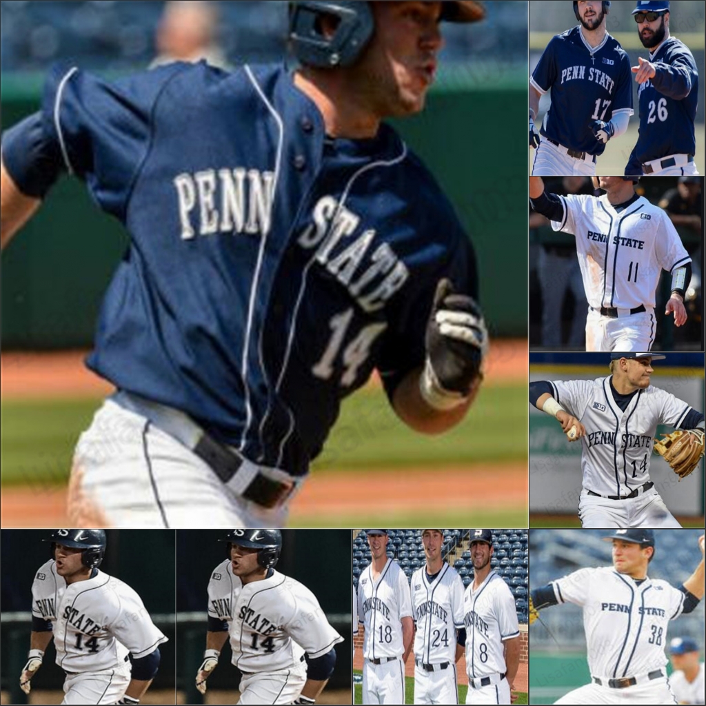 

Baseball stitched Jersey Penn State Nittany Lions 22 RYAN MCCARTY 24 PAUL WOODLEY 2 JADEN HIMMELREICH 20 PAT MCDONALD 28 ZACH MORALES 31 CHRISTIAN KUSTRA, Blue