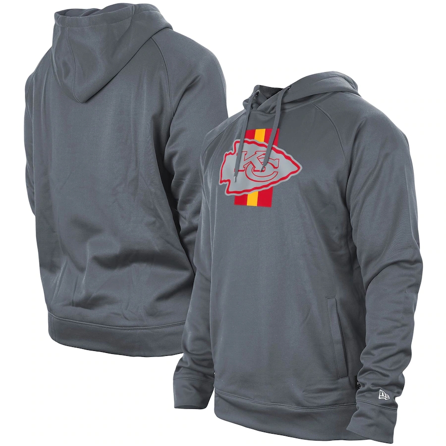 

KansasCityChiefsMEN sweatshirts Training Camp Raglan Pullover Hoodie, Blue;black