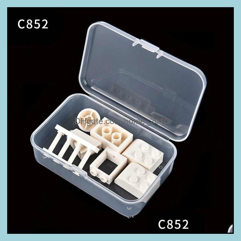 

Boxes Bins Housekee Organization Home & Garden85X55X25Mm Transparent Pp Rectangar Packaging Plastic Box Small Objects Storage Organizer Card