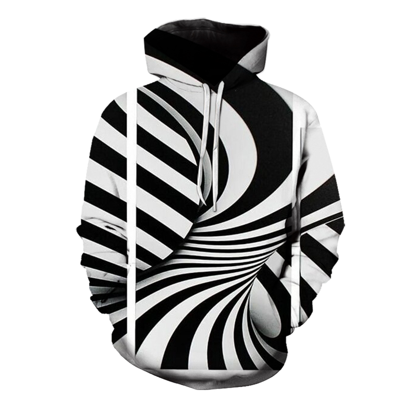 

Rolling Stones line pattern men's 3D printing hoodie drawstring round neck high quality American sweatshirt autumn and winter, Black