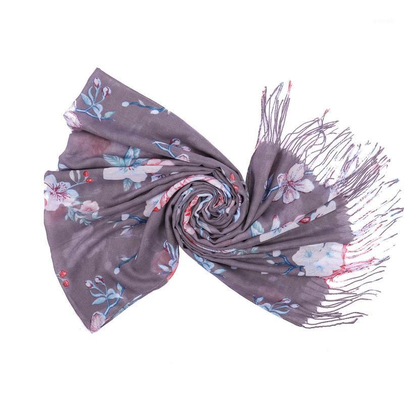

Scarves 180*65cm Cotton Linen Voile Scarf Autumn Winter Men Foulard Square Hijab Ladies Shawl Wrap Muffler Pareo Female, Blue;gray