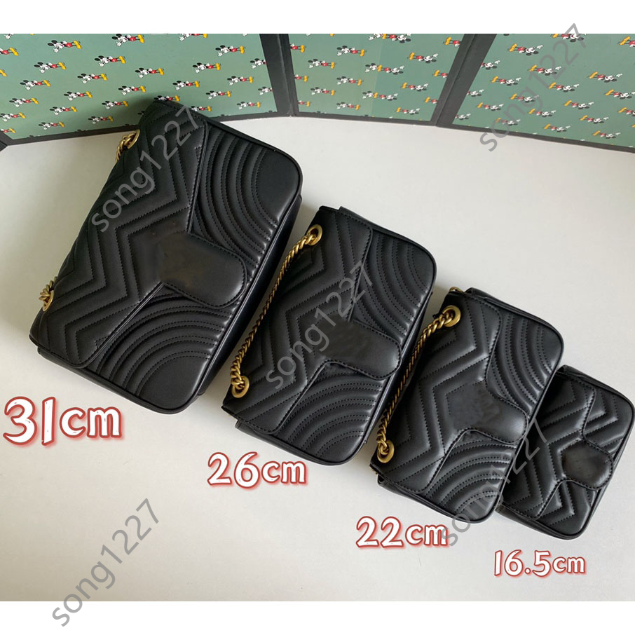 

2021newG443 must-buy shoulder bags with a luxury classic design, the handbag comes in four sizes for large storage Fashion wallet, Red