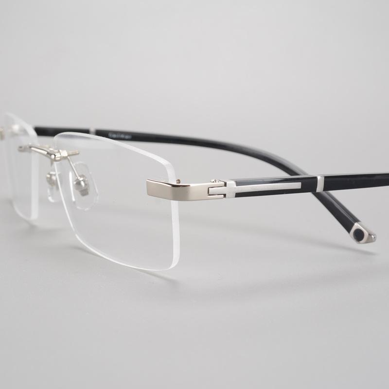 

Fashion Sunglasses Frames Glasses Frame Men Rimless Eyeglasses Man Prescription Spectacles Optical Male Eyeglass Degree Points Clear Lens