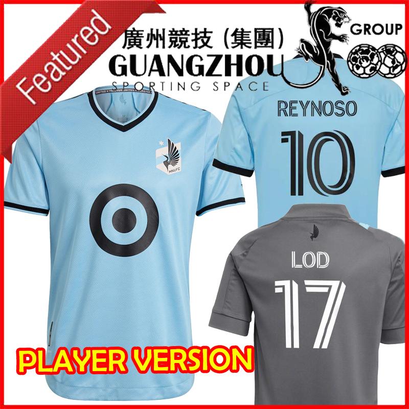 

Minnesota 2021 Soccer Jersey United New 21/22 Fan Player Version Away MLS Football Adult Man Top Shirts Blue REYNOSO GREGUS LOD Major League, Player version away patch