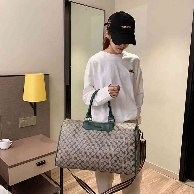 

Travel bag women go out for short distance to collect business travel portable clothes small hand luggage Handbags Top, Black