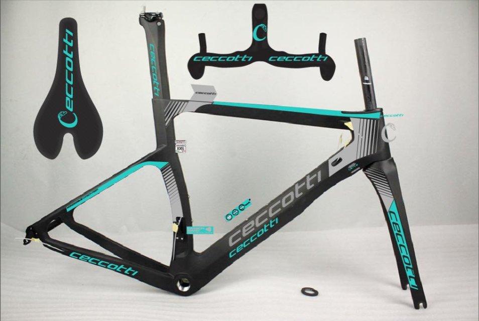 

Bike Frames 2021 Chinese Frame Carbon Road CECCOTTI Brand Frameset Handlebar Saddle T1000 1K, 3k l