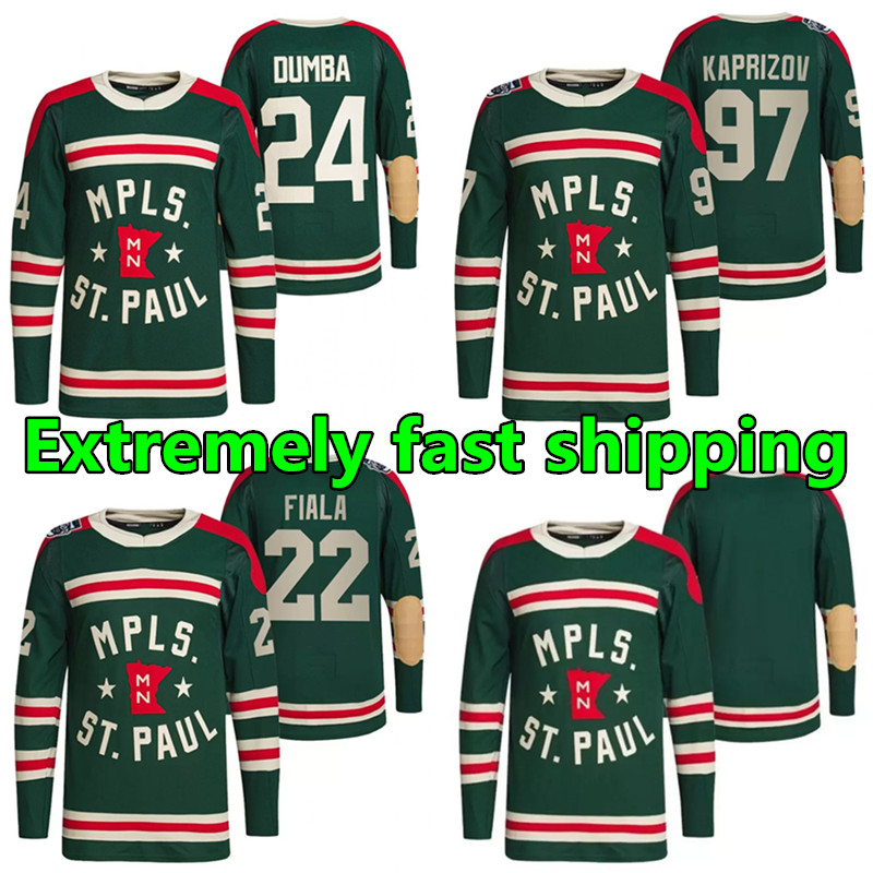 

22 Kevin Fiala Minnesota Wild Jersey 2021 Custom 97 Kirill kaprizov 24 Matt Dumba Zach Hockey Jerseys Men Wear 2021 2022, Black;red