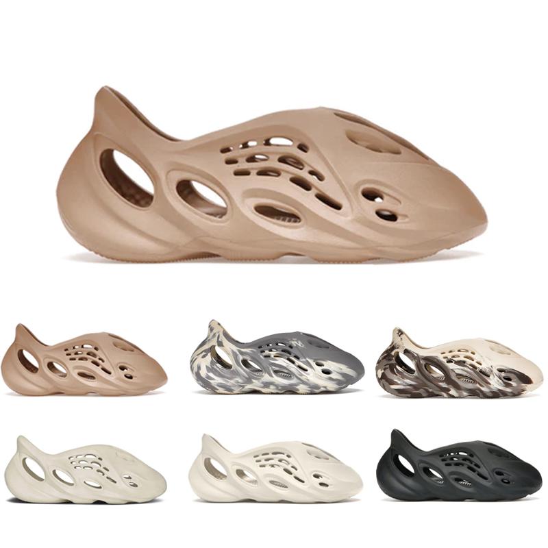 

Foam Runner Slippers Cream Clay Moon Gray Mineral Blue Men Womens Sandals Ochre Ararat Sand With Box high quality