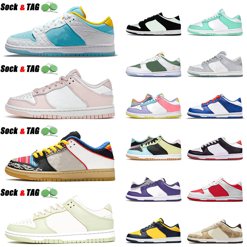 

High Quality 2021 SB Dunk Lagoon Pulse Mens Women Running Shoes White Off Orange Pearl Lime ICE Barely Green Dunks Low Trainers Skate Sneakers, C17 spartan green 36-45