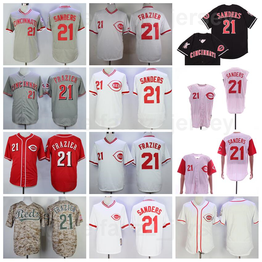 

Men Retro Baseball 21 Reggie Sanders Vintage Jersey 1976 1990 Retire Flexbase Cool Base Pullover Team Red White Black Grey All Stitched Cooperstown Sale, 1976 vintage