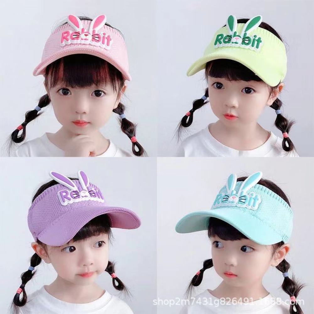 

Children's summer empty top hat cartoon sunshade UV proof Big Brim Sun cap, Yellow