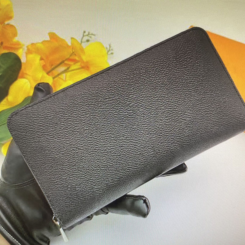 

M62581 N60111 wallet zipper purses clutches bag classic luxury designer man women ZIPPY ORGANIZER wallets long coin purse with box, Brown flower