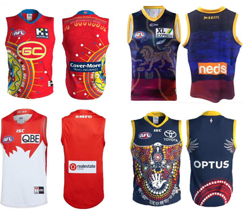 

2021 jersey Dockers Richmond Tigers Giants Cats Essendon Tasmania Coast Lions Rugby Jerseys AFL League shirt vest
