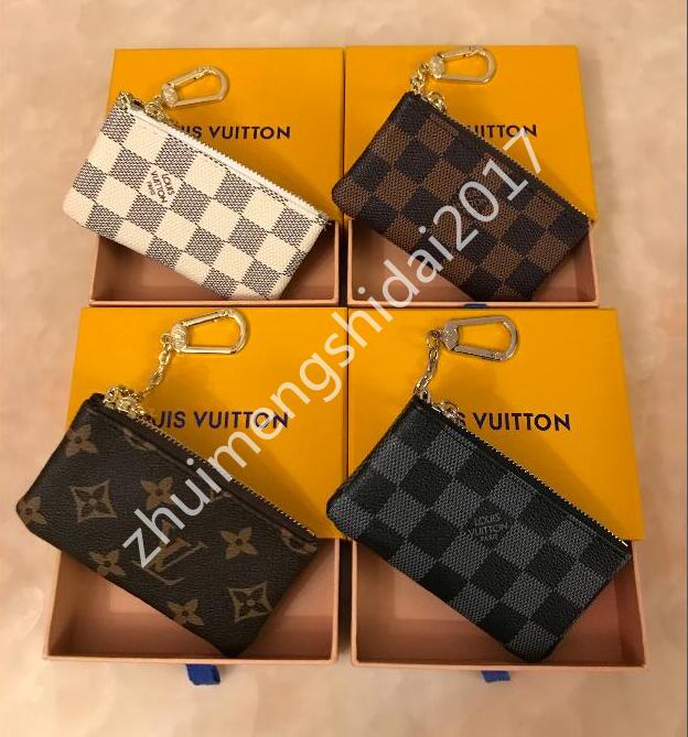 

Top Quality lv LOUIS BAG VITTON Coin Purse Keys Pouch Leather Holds 4 Color Fashion Women Key Holder Small Wallets, Red;black
