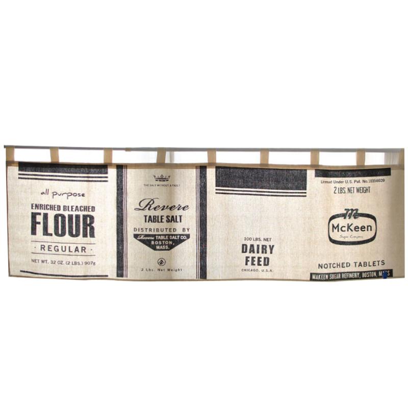 

Vintage Style Kitchen Short Curtains Cotton Window Valances For Curtain & Drapes