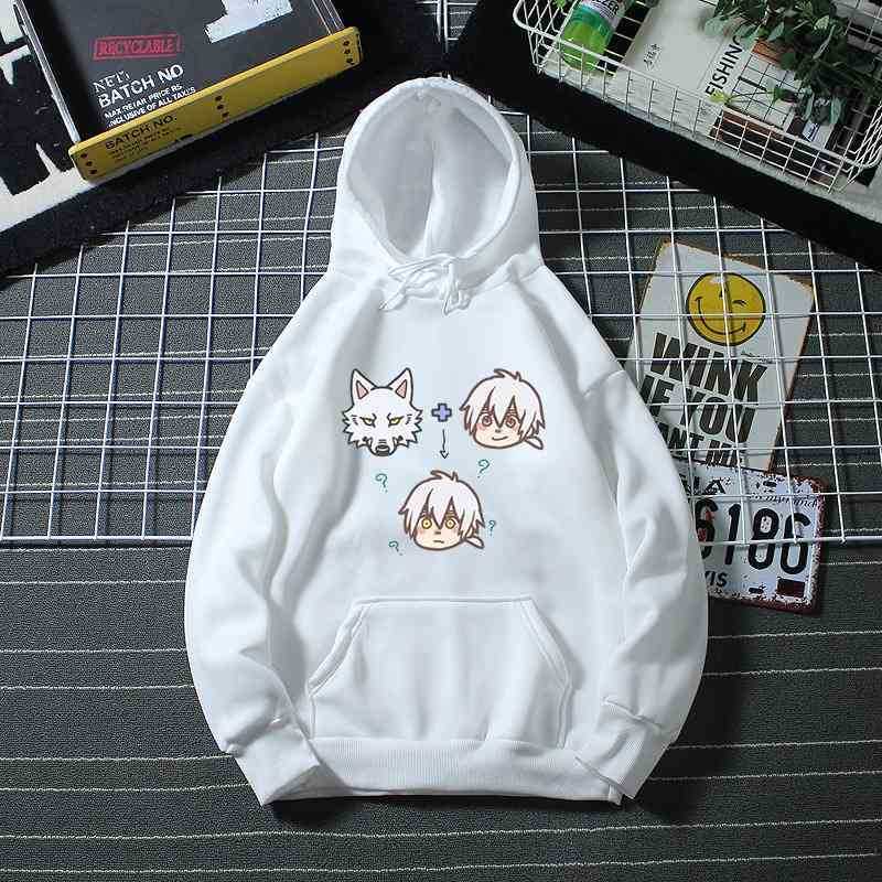 

Hoodie, Japanese anime, new student creative casual sweater, Black