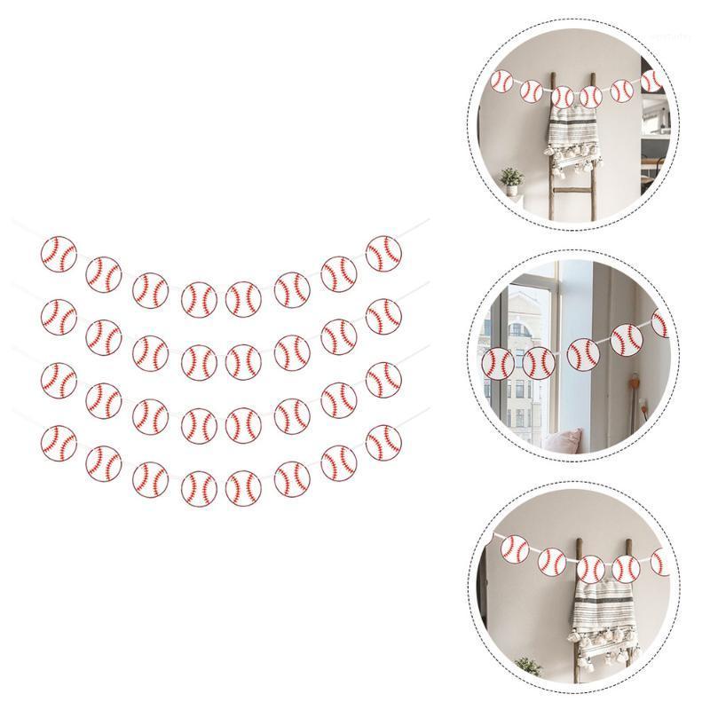 

Party Decoration 4pcs Flag Ornament Birthday Banner Decor
