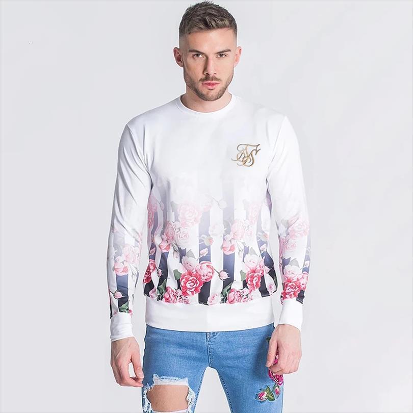 

sik silk long sleeve men t shirts hip hop streetwear brand autumn winter undershirts siksilk clothing, White;black