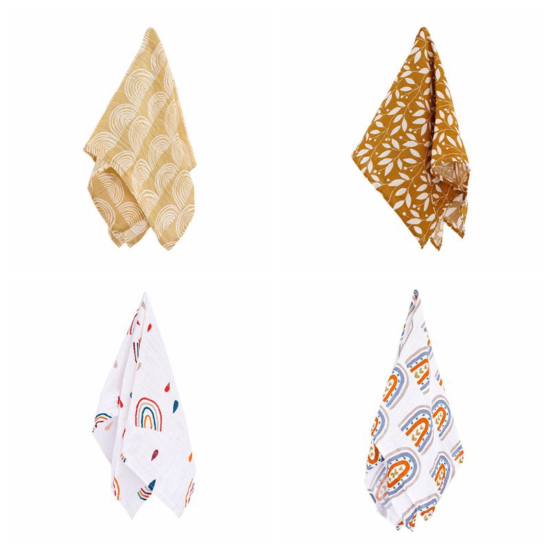 

Baby Handkerchief Toddler Nap Blanket Printed Newborn Stroller Sleep Cover Infant Bedding Quilt Swaddling Wrap CGY245