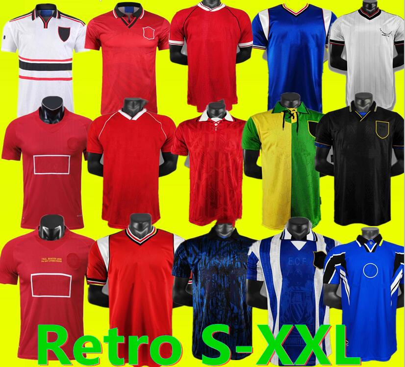 

1983-2008 Manchester Retro Soccer jersey NISTELROOY GIGGS SCHOLES Beckham RONALDO Rooney CANTONA United Solskjaer shirts 83 92 94 96 98 08, Yellow
