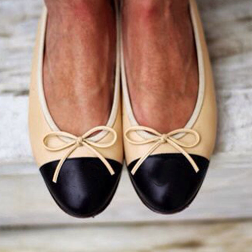 

luxury Dress of Shoes Brand fashions fancy ins cozy leather sole for walking leisure shoes casual women's ballet apartments SNCY, 1# shoe box