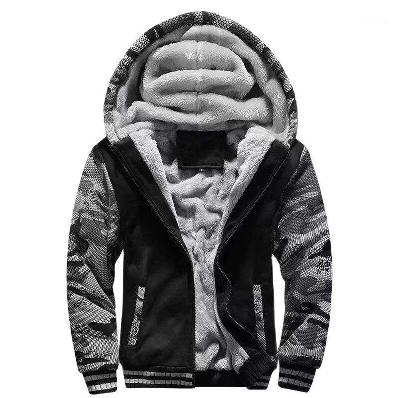 

Men' Hoodies & Sweatshirts Sweatshirt Winter Workout Fleece Hoodie Jackets Full Zip Wool Warm Thick Coats, Black