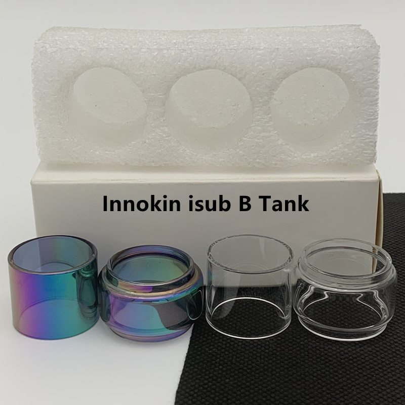 

Innokin isub B Tank Bag Clear Normal Bulb Glass Tube Replacement Tubes Classic Bubble 3pcs/box Retail Package