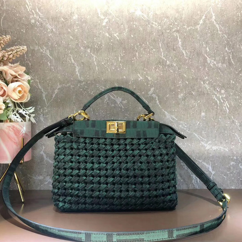 

Woven Classic Handbag Tote Bag Retro Shoulder Bag Twist Lock Handle Handbags Purse Advanced Quality Perforated, Make up the difference