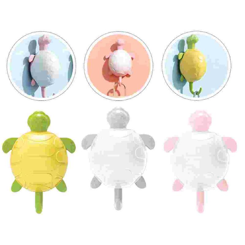 

Hooks & Rails 3pcs Wall Hanging Sticky Tortoise Shaped Adhesive Yellow Grey