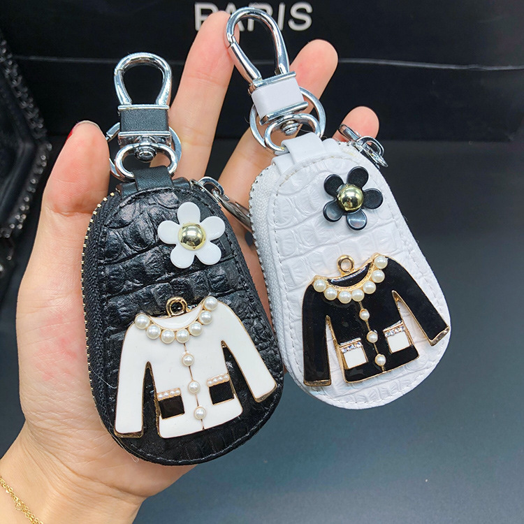 

Fashion New Crocodile-Print Clothes Car keychains Fashion Creative DIY Multi-Function Zipper Key Chains Gift For Friends