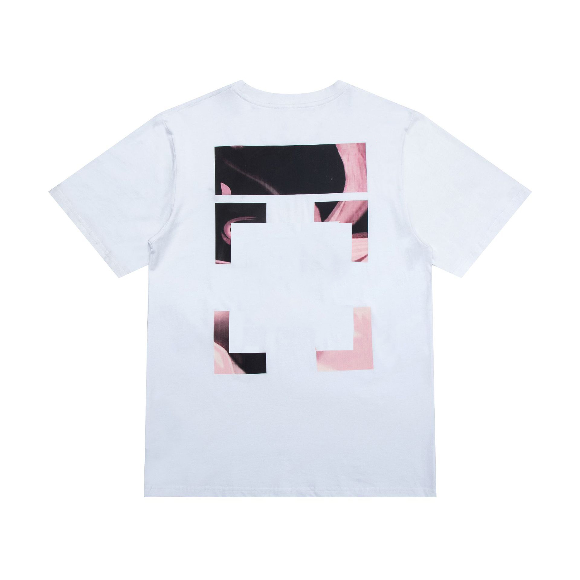 Off Brand Cotton Short Sleeves Couples of Black White T Shirt Mens Top T-shirt Casual Summer Tee Shirts Oil Paintting X Printing Tops-image-532839085