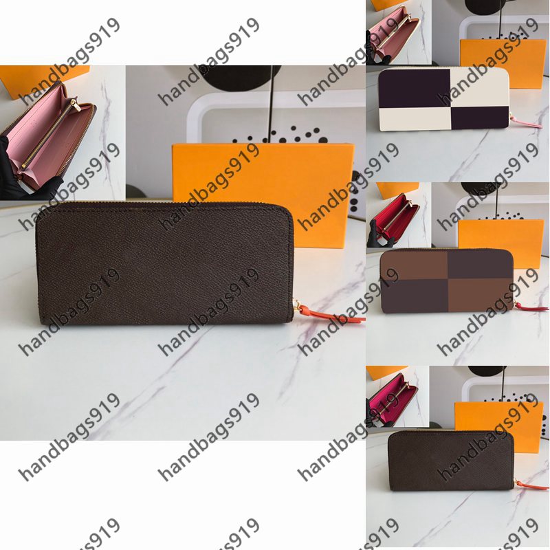 

Women Long wallet purses ladies wallets men Coin purse mens double zipper casual fashion All-match classic solid color lattice multicolor options With box, Lb01 19/10/2cm