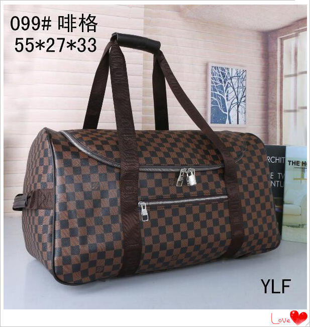 

Fashion Black Water Ripple sports duffle bag red luggage M53419 Man And Women Duffel Bags lock tag LV Louis 1 Vitton, Red;black