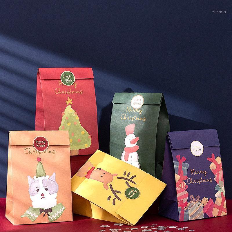 

Gift Wrap X6 Gifts Packing Bag Paper With Tags 150G Quality Environmental Kraft Food