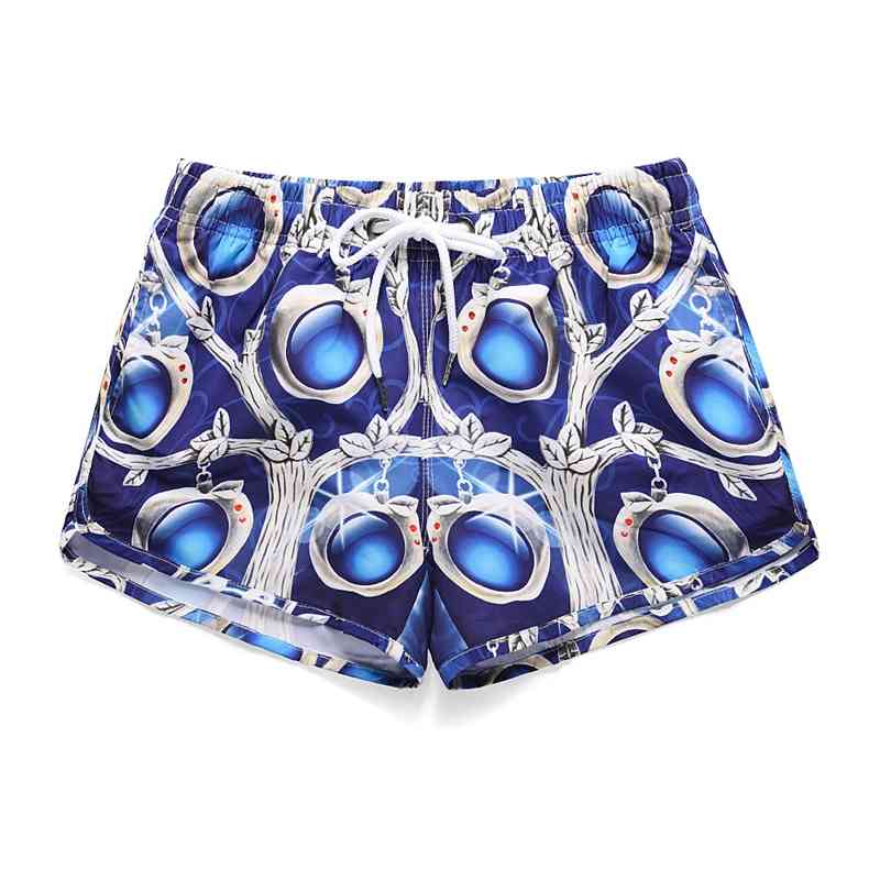 New summer 2019 women&#039;s casual shorts YOGA SHORTS loose large digital print Pendant sk0153-image-702437208