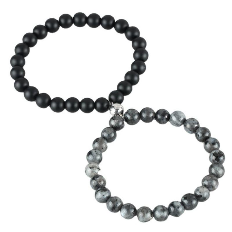 

Beaded, Strands Attractive Magnet Buckle 8mm Stone Bead Bracelet 2021