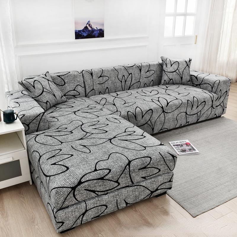 

Chair Covers Sofa Cover For Living Room Stretch Printed Slipcover L Shape Corner Funda Elastic Couch 1/2/3/4-seat