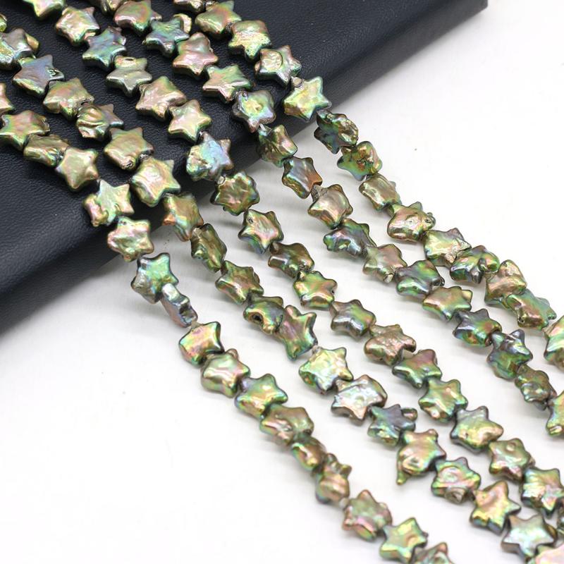 

Other Natural Green Freshwater Pearl Pentagram Beads Handmade Crafts DIY Necklace Bracelet Anklet Jewelry Accessories Gift Making